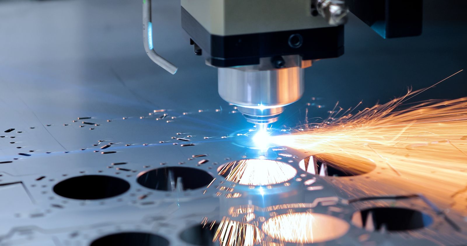 CNC milling machine at work